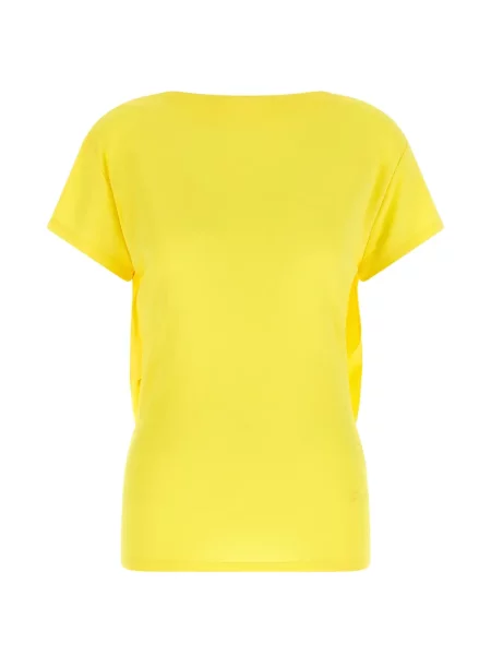 Tricou Jacquemus drapate galben