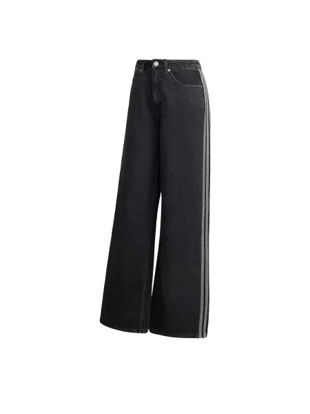 ADIDAS ORIGINALS Jeans HIGH RISE WIDE LEG DENIM denim negru