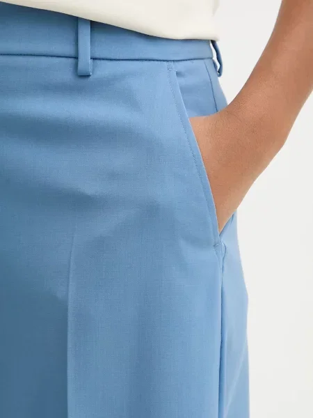 Шерстяные брюки Weekend Max Mara с высокой посадкой