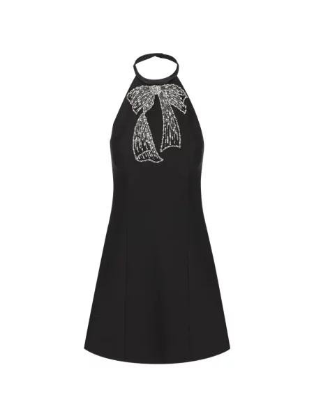 Rochie mini Valentino Garavani cu broderie negru