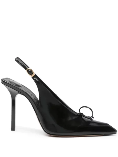 Pantofi cu toc Jacquemus din piele negru