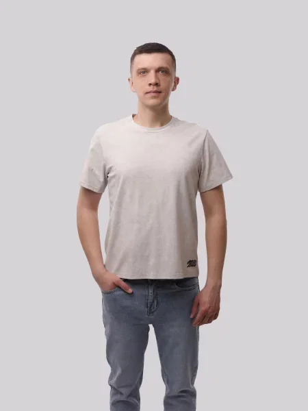 Футболка New Krop серая