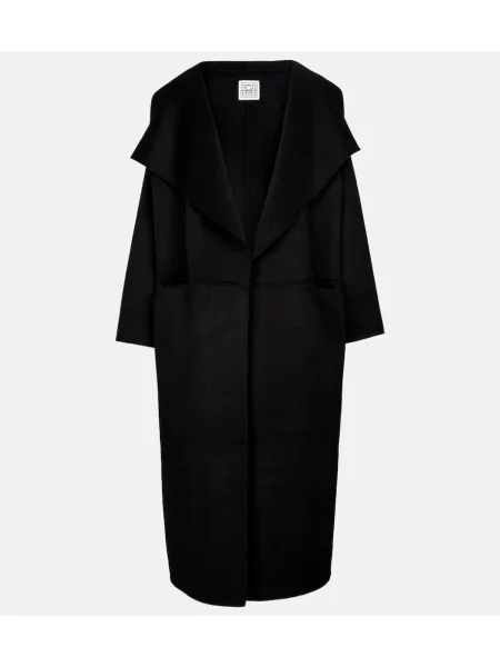 Volneni volnen plašč Toteme črna