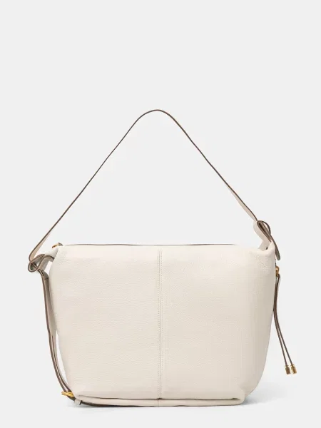Geanta de piele Gianni Chiarini din piele alb