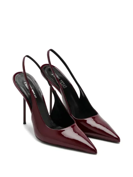 Pantofi cu toc Paris Texas slingback roșu