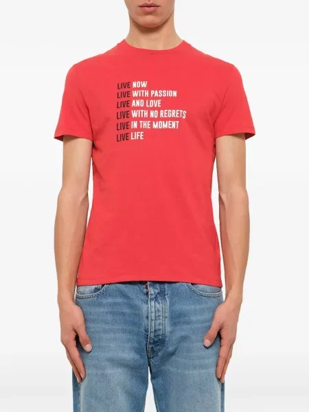 Tricou Neil Barrett cu imagine roșu