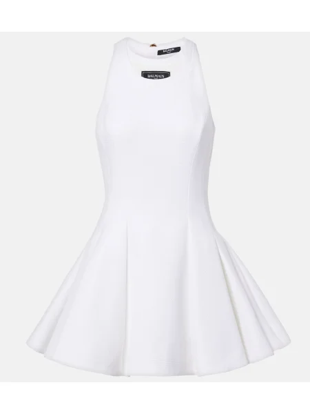 Haljina Balmain ular vrat bijela