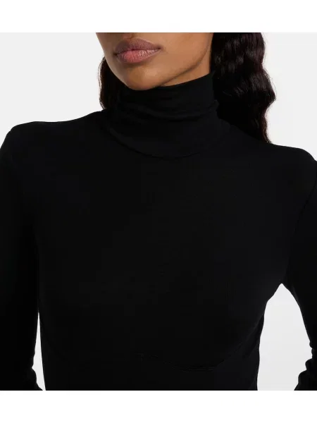 Body Agolde din jerseu negru