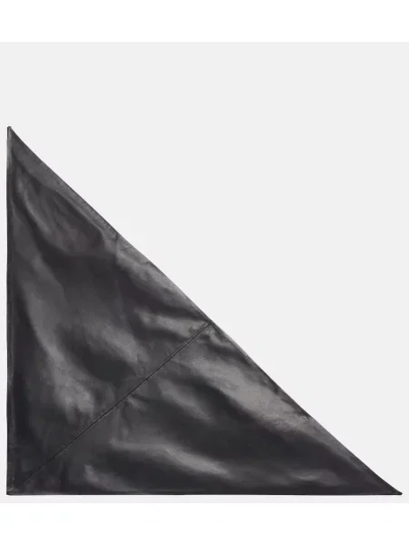 Fular Lemaire din piele negru