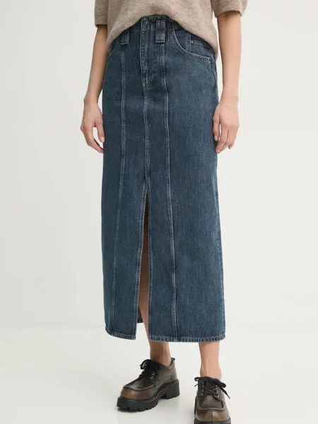 Дънкова пола G-Star тъмносиньо