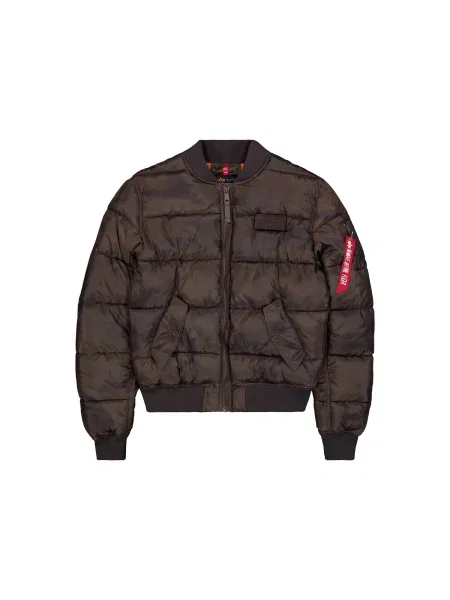 ALPHA INDUSTRIES Geacă de primăvară-toamnă Camo închis verde