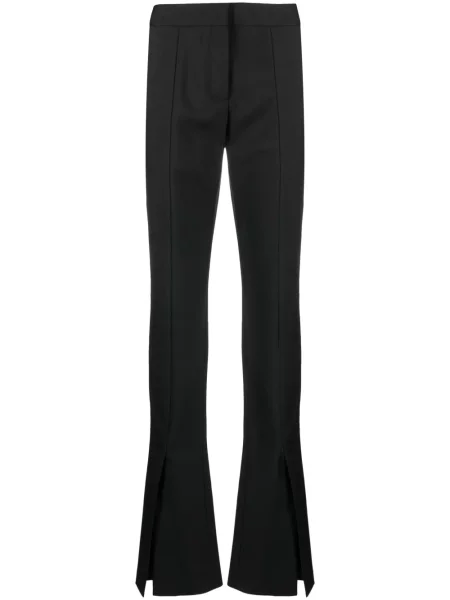 Pantaloni Off-white evazate alb
