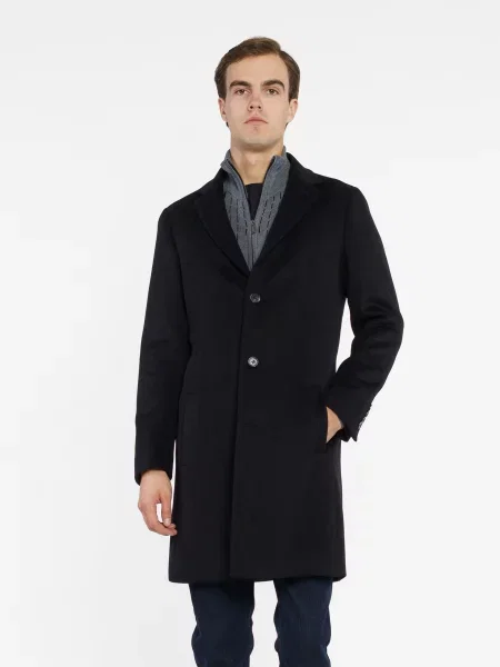 Пальто Arber вовна/поліестер синій