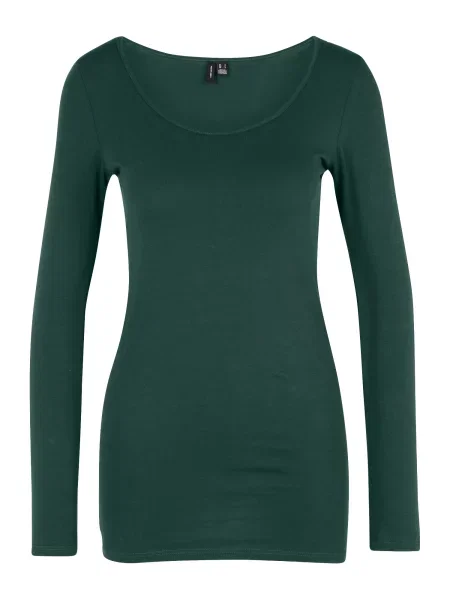 VERO MODA Tricou verde închis