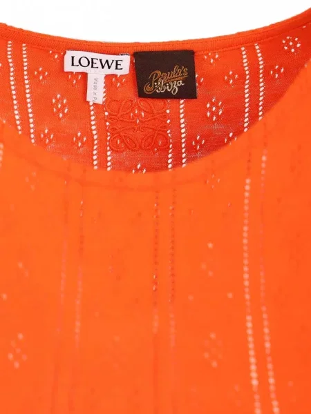 Rochie midi Loewe tricotate portocaliu