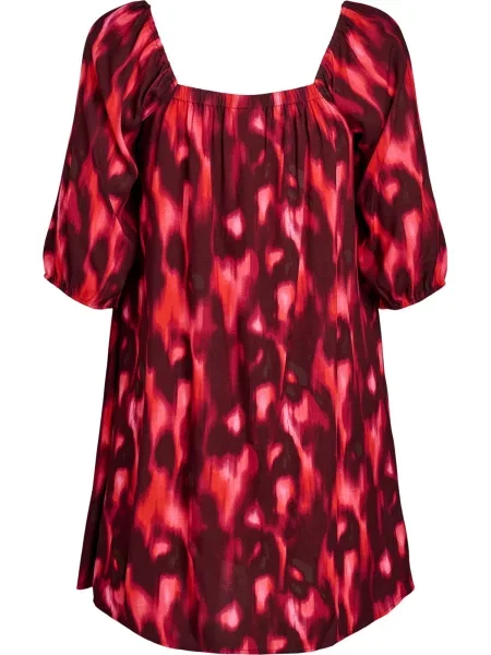 Swim by Zizzi Rochie de plaja Scami roz închis roşu închis roșu