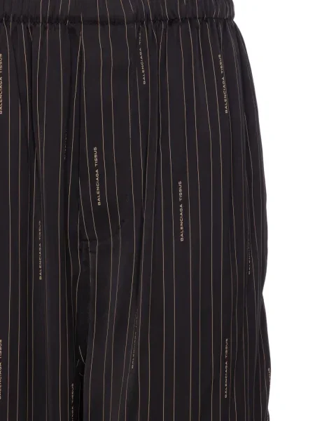 Pantaloni Balenciaga cu dungi negru