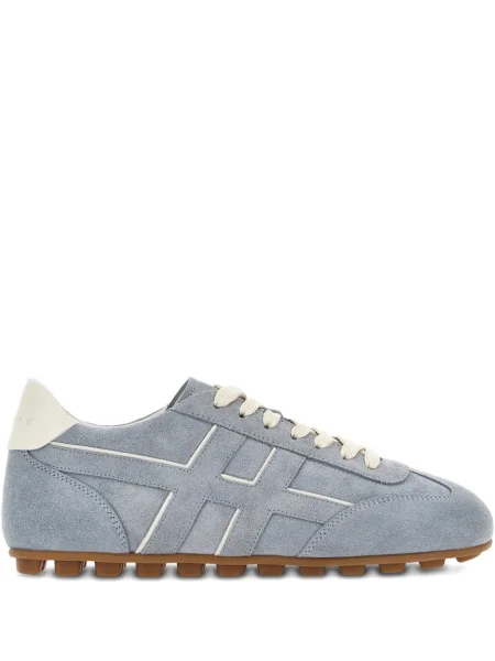 Sneakerși Hogan din piele de căprioară albastru