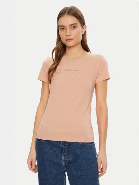 Majica Calvin Klein Jeans bež