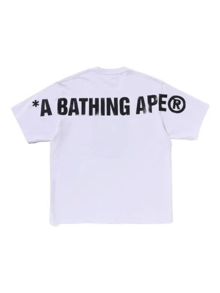 Tricou A Bathing Ape® cu imagine alb