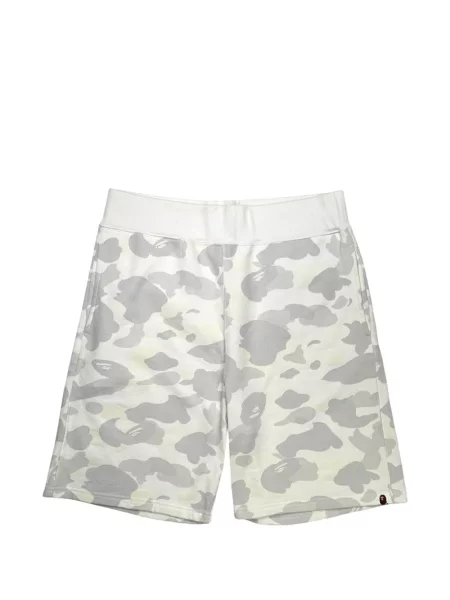 Pantaloni scurți A Bathing Ape® cu imagine alb