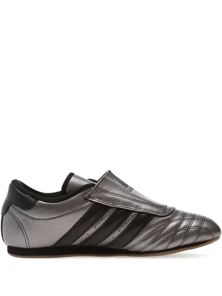 Sneakerși Adidas Campus cu imagine alergare din piele de căprioară negru