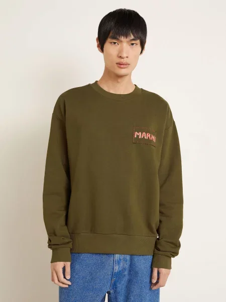 Marni Bluza Nierozpinana Oversize gruen khaki