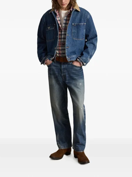 Ριγέ δερμάτινος κάλτσες Polo Ralph Lauren με κορδόνι μαύρο