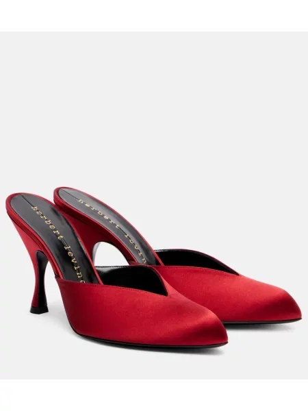 Satenaste mules Herbert Levine rdeča