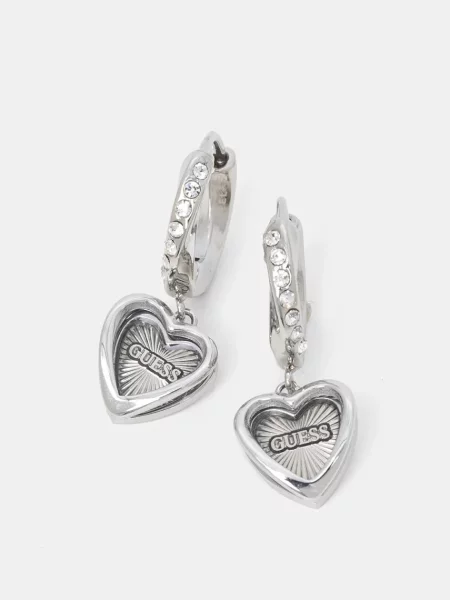Обеци Guess сребристо