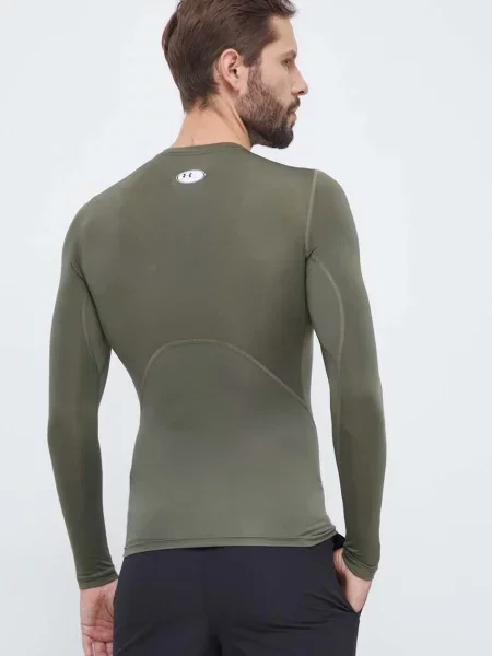 Однотонный лонгслив Under Armour зеленый