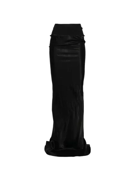 Maxi fusta maxi Rick Owens cu volane negru