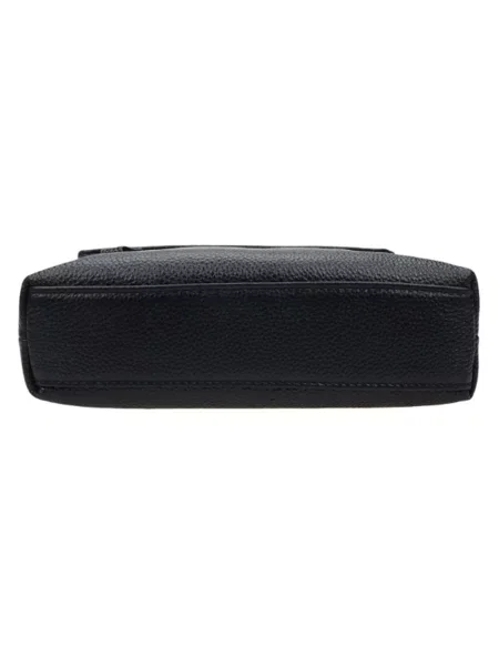 Кожаная сумка через плечо Borsa Leather черная