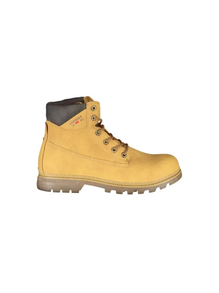 Lniane buty do kostki Carrera o krotszym kroju casual żółte