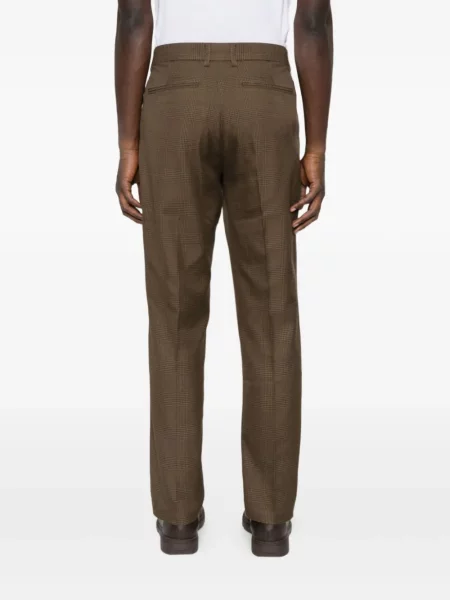 Pantaloni Les Deux în carouri maro
