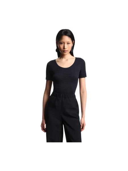 Sweter Emporio Armani niebieski