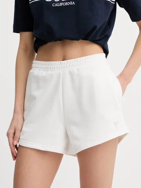 Guess pantaloni scurți de trening de damă SILVY alb