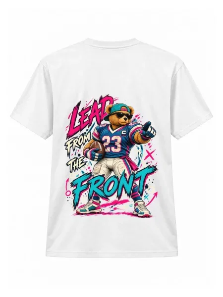 LUNØIR Studio Póló TEDDY Football Team' fehér