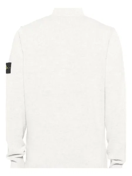 Tricou polo Stone Island de lână cu strasuri