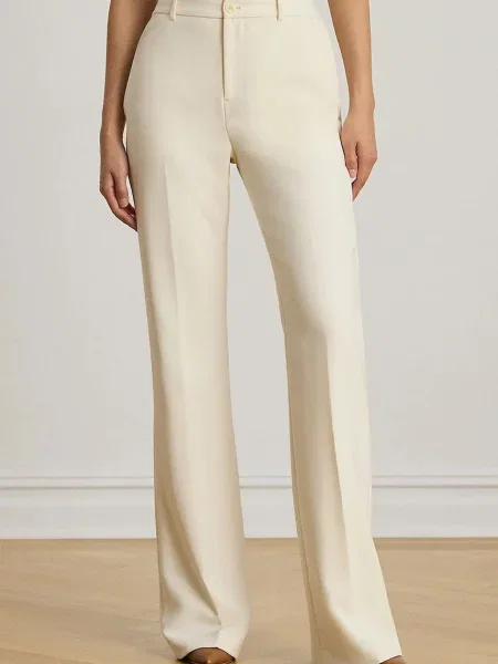 Lauren Ralph Lauren pantaloni straight pentru femei bej