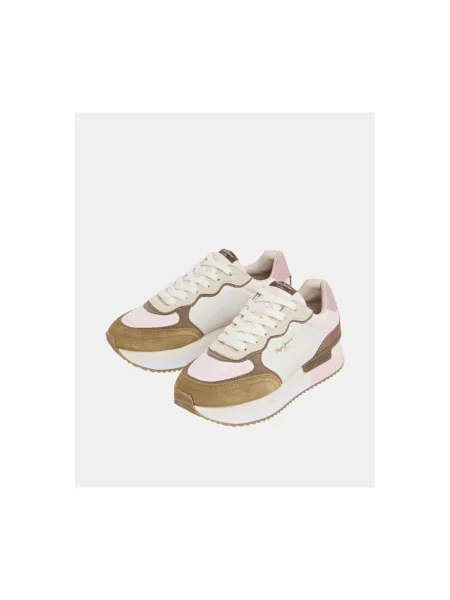 Pantofi Pepe Jeans cu model piele de șarpe bej