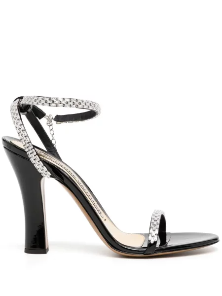 Sandale Alexandre Vauthier de cristal negru