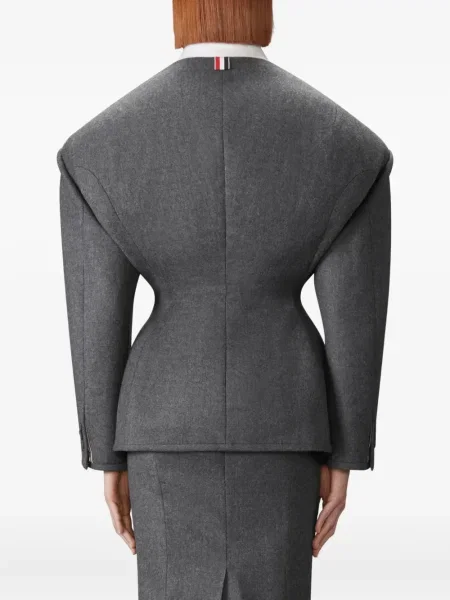 Вълнено яке Thom Browne сиво
