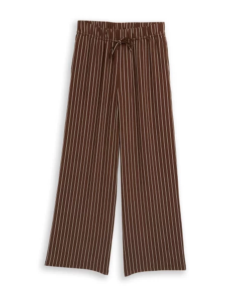 TOM TAILOR DENIM Nadrág barna fehér