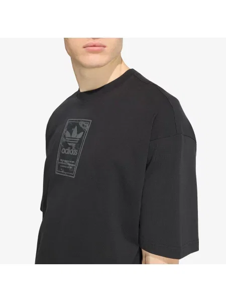 Tričko CAMO TEE TONGUE LABEL černé
