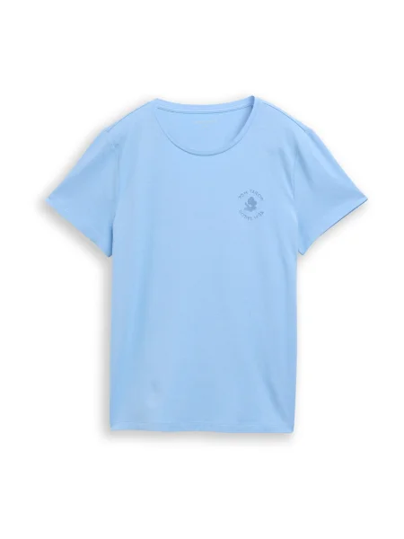 TOM TAILOR Tricou deschis albastru