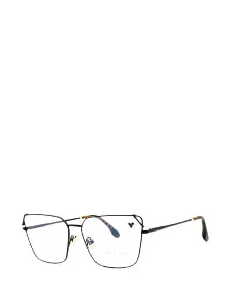 Ochelari de soare Victoria Beckham Eyewear cu imprimeu geometric negru