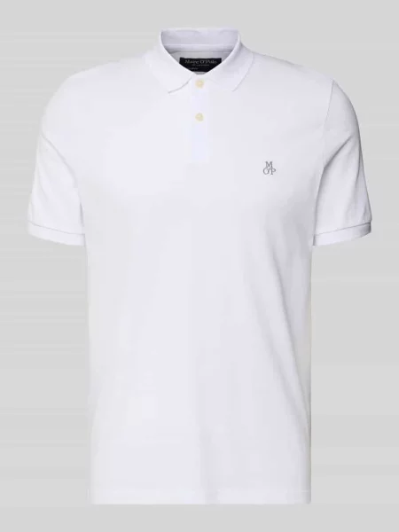 Koszulka polo z czystej bawełny o kroju regular fit Marc O'polo biała