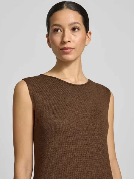 Marc O'polo Sukienka Z Dzianiny Z Lnem braun