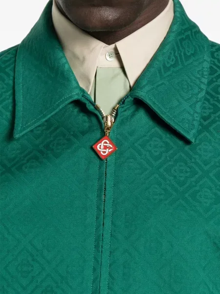 Жакардова риза Casablanca зелено